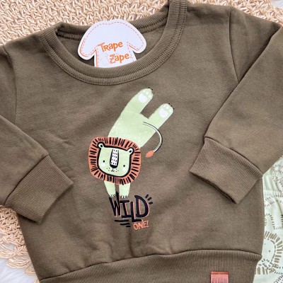 Conj. Casaco Tiger Wild One e Calça de Moletom - Verde Musgo